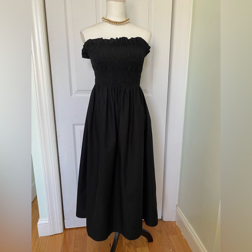 Off-the-Shoulder Black Summer Dress